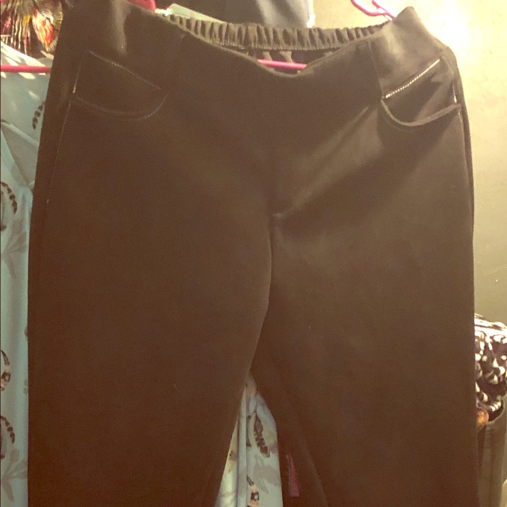 Crazy train fringe pants, suede feel